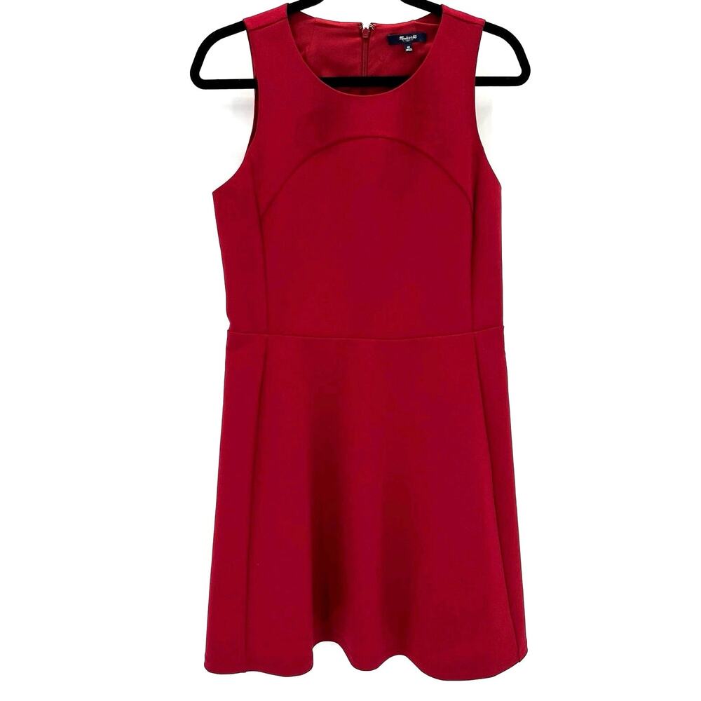 Madewell women’s A line red career dress